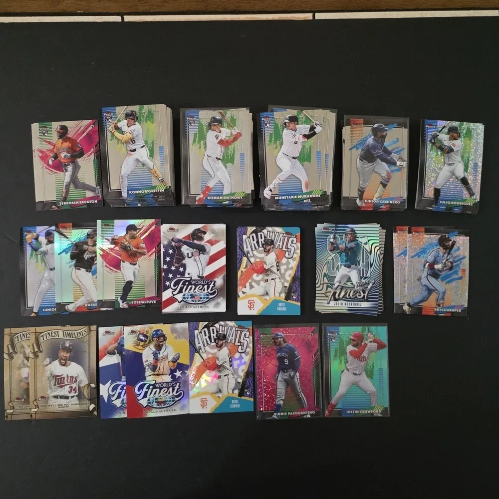 2026 Topps Finest Massive Lot Of 171 Cards: Inserts, Refractors, #d, & Base